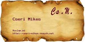 Cseri Mikes névjegykártya